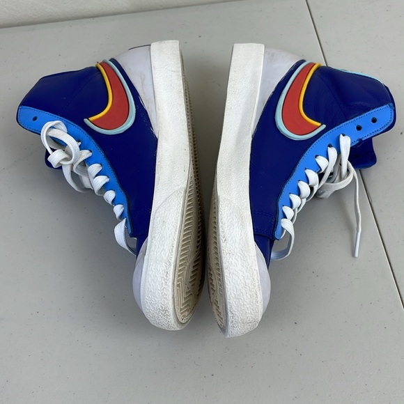 Nike Blazer Mid 77 Infinite D/MS/X Deep Royal Blue Copa Chile Red Men DA7233-400 - Picture 9 of 13